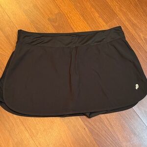 PENN Activewear Tennis Pickleball Golf Preppy Skort Mini Skirt Womens XL Black